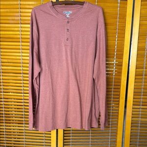 Wrangler burnt orange  Long Sleeve Henley